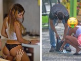 Sexy Brazilian Gold Digger Changes Her Attitude When She Sees His Cash