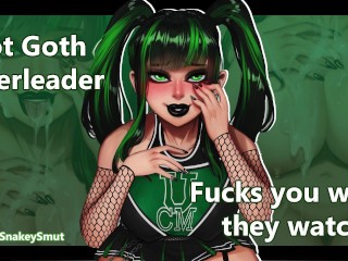 Hot Cheerleader Goth Te Baise Pendant Qu’ils Regardent [porno Audio] [fuck my Holes] [squad Cameos]