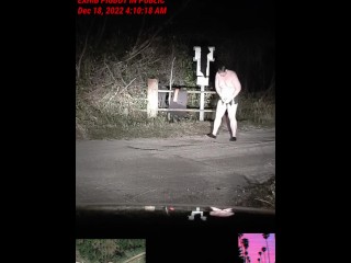 Public Strip, Rip & Piss Play at Recycling Plant