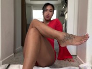 Preview 1 of CUM JERK OFF TO MY FEET (VIDEO PREVIEW) ONLY!