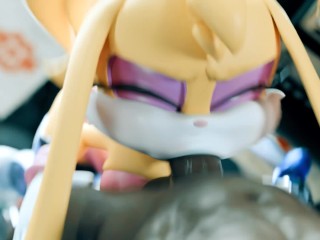 Pegue Suas Orelhas e Foda-se com a Garganta áspera De Seu Coelho! (Bunnie Rabbot Da Série Sonic) | Merengue Z