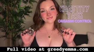 Tarefa final Chastity - Goddess adoração controle e negação do orgasmo