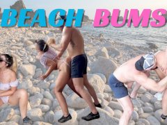 Hot Horny Teacher sucks and fucks a Stranger on the beach