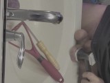 beat my cock and balls in chastity bag, then tenderize testicle with meat tenderizer