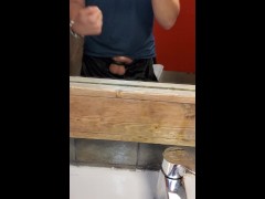 punching my balls in a public bathroom, almost got caught! - Screenshot 16 of 16 - Cbt