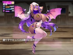 【#02 エロマゾRPG〜サキュバス達のえっちな色仕掛けに堕ちる勇者 実況】爆乳サキュバスにパイズリやフェラで射精させられ・・ hentai game