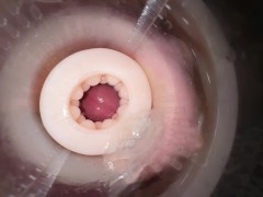 Guy with a big dick/fucking a toy/getting a powerful orgasm