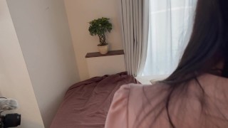 Boss and cute junior have lunch at a hotel and have sex