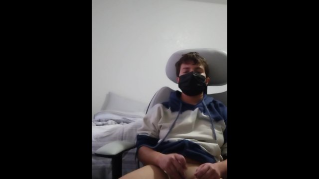 Trans masc masturbating in gaming chair  Full  Shaking orgasm