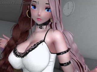 Твоя грудастая девушка-ковбой играет с бутылкой, которую она нашла в своем доме