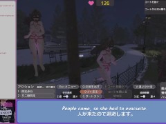 Play Seleka-san who Exposes unnoticed with Naked Coat