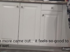 Desperately pissing panties while doing chores 7/16