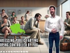 Embarrassing public farting & burping controlled by you