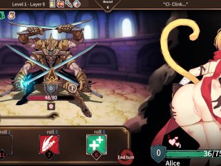 Arena Story Rouge And Princess Knight - This blonde catgirl has the best booty