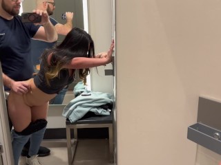 Risky Quickie With Asian Beauty in Target Dressing Room