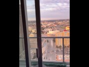 Preview 2 of Masturbating to Orgasm on My Balcony, Pee and TRULY Get Caught by My Neighbor