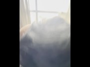 Preview 5 of Blowjob and a View - Thick MYLF sucks and fucks sky high