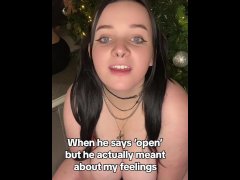 Big Tity Babe mistakenly opens her mouth