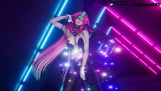 [MMD]TAHITI  - Phone Number (Redeemed SG Xayah) [Clothed ver.] League of Legends