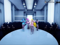 [MMD]BlackPink - Shut Down (Ahri/Xayah/Soraka/Gwen) [Clothed ver.] League of Legends