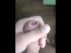 Demonstration of a smooth penis and masturbating it for you