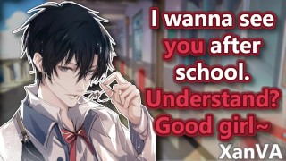 Dominant Delinquent PINS YOU against the lockers😈(ASMR M4F)(Strangers to more)(Good student x bad)