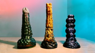 Unboxing my new Love Smiths big fantasy dildos 4K 60FPS