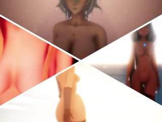 MMD R18 Sexy Walk Compilation / Split Screen