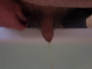 Preview 6 of Pissing into a full bath tub