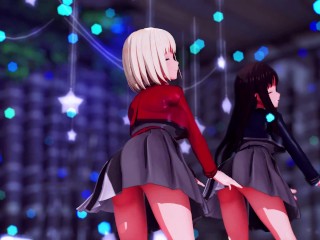 【MMD Lycoris Recoil 4k/60fps】《Chisato(錦木 千束) Takina(井ノ上 たきな)》~《愛包ダンスホールheart Pie Dancehall HIMEHINA》