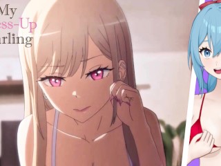 Vtuber PORN反応!夜を過ごす五条-私のドレスアップDarling