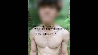 21-year-old Thi-kun also exposes himself outdoors and gives blowjobs to Kent's cock.