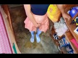 School Girl POV Peeing Panties And Socks Etc.