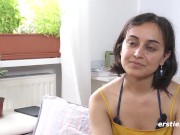 Preview 5 of Ersties - Jasmina ist offen für alles und verwöhnt ihre rasierte Pussy