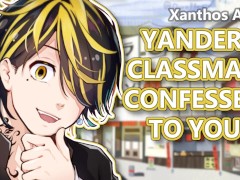 Yandere Classmate Confesses To You!💛(ASMR)(Yandere)(Willing Listener)(Shy VA)(Netflix)