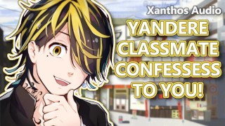 ¡El compañero de clase de Yandere te confiesa! 💛 (ASMR)(Yandere)(Escucha dispuesta)(Shy VA)(Netflix)