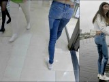 Oops! Katty peed in her jeans in the mall in public!