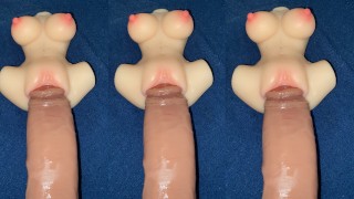 Amateur sex with my pocket sex doll who can take my big dick in her little pussy