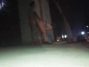 Preview 5 of couple fucking in public risky voyeurs flashing without panties