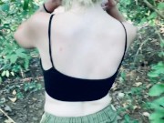 Preview 2 of The cute blonde really asked me to give it to her mouth in the jungle, and I couldn't refuse