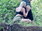 Preview 6 of The cute blonde really asked me to give it to her mouth in the jungle, and I couldn't refuse