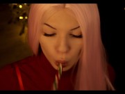 Preview 6 of X-MAS ASMR - TASTY LICKING, LOLLIPOP TEASING, MOUTH SOUNDS, 3DIO SUCKING | SOLY ASMR