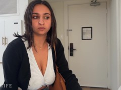 Big titty coworker says NO to CONDOM during business trip hookup - Hailey Rose - Screenshot 2 of 16 - Latina