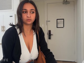 Big titty coworker says NO to CONDOM during business trip hookup - Hailey Rose screenshot number 1