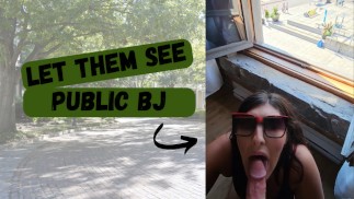 Thumbnail Horny Teacher sucks the cock of her student's dad during a school field trip