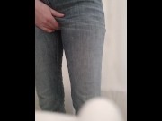 Preview 2 of Wetting my jeans mostly viewed from behind