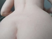 Preview 1 of Big ass stepmom seduces you with her hairy pussy and then lets you suck her big nipples