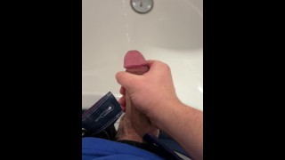 So Horny, needed to bust at my Work before continuing, big dick cumming
