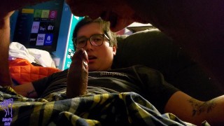 Gamer Boy Gets Cock Sucked By Daddy