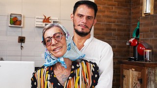 real 77 years old granny gets extreme rough fucked in the ass by her ugly stepson